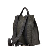 エルメス エールライン アドMM リュック バックパック グレー キャンバス レディース HERMES 【中古】